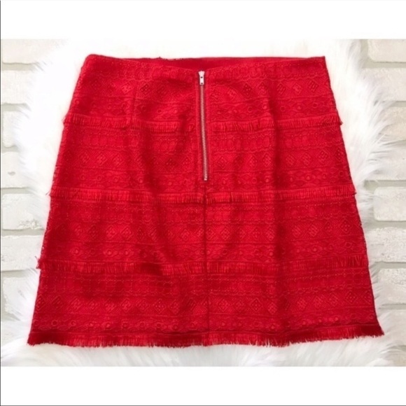 Nwt J. Crew Factory Lace Fringe Skirt - Picture 5 of 9
